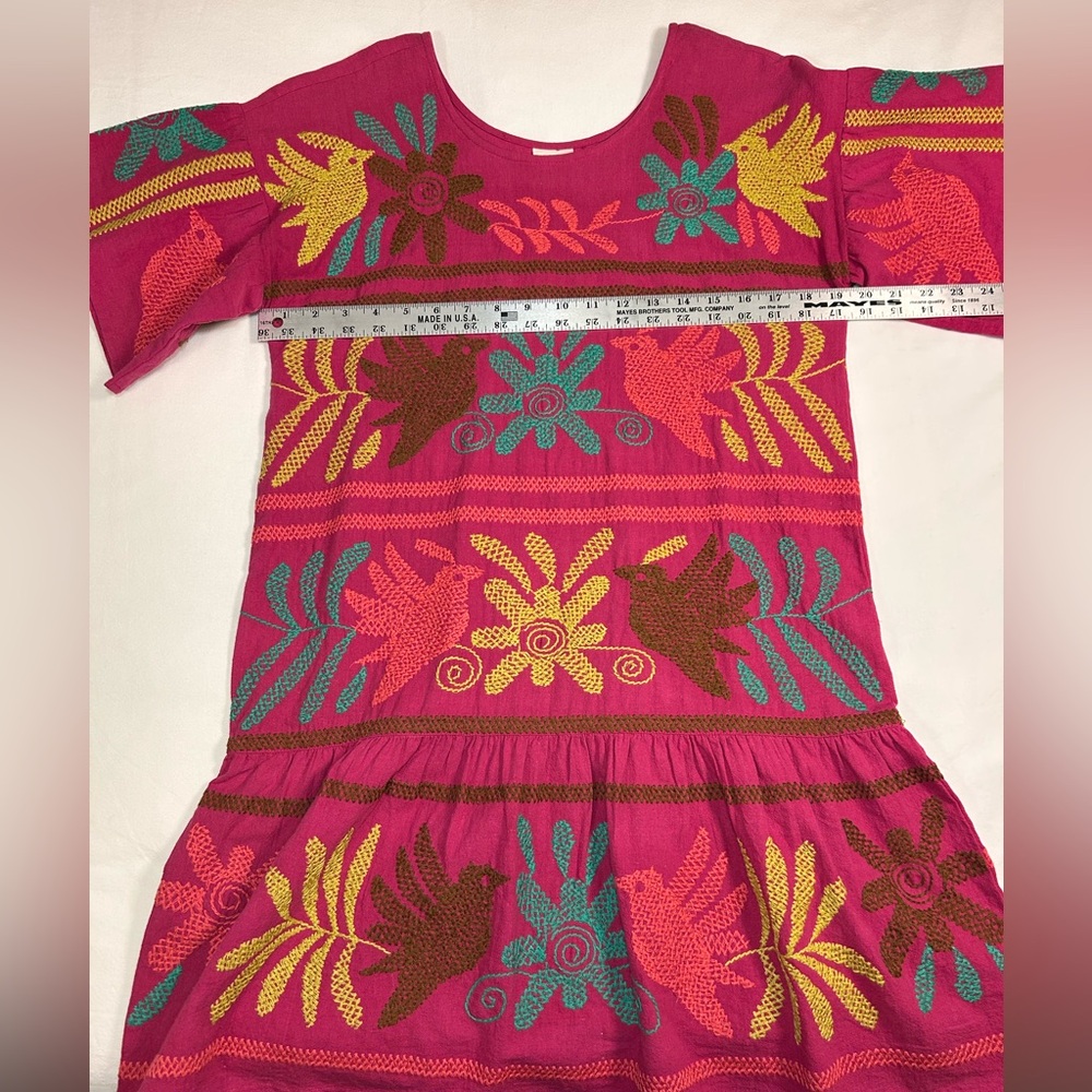 Sister Mary Flutter Sleeve A Line Embroidered dress. Size XS Otami Style EUC - Picture 4 of 9